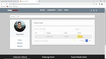 30 - Tutorial Membuat Toko Online Dengan PHP dan Mysqli - Checkout