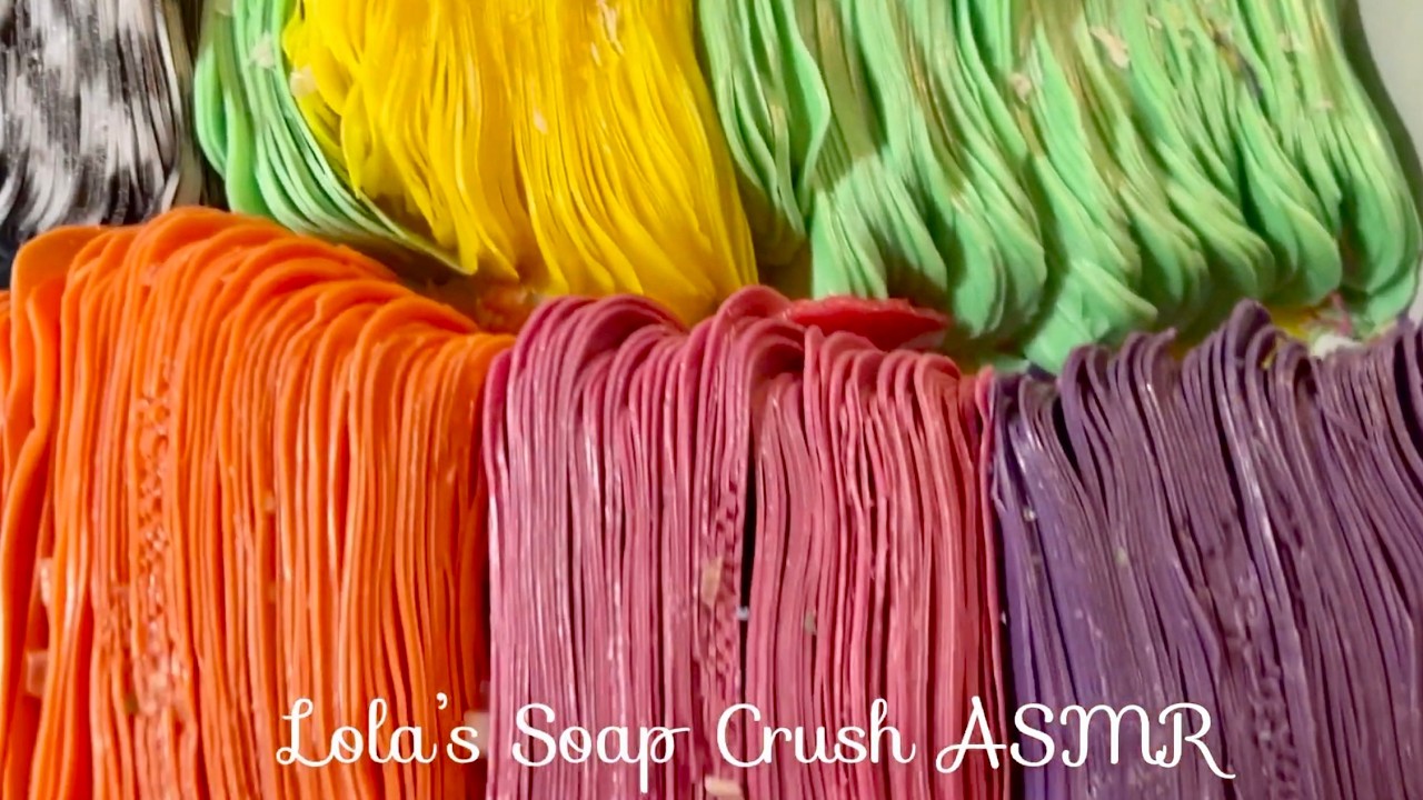 Lola’s Soap plates crushing compilation asmr🎀❤️🧡👗
