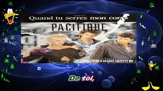 Pacifique Quand tu serres mon corps
Divers Karaoké pour vous apporter de la joie et bonne humeur !!! N’hésitez pas à vous abonner pour être informé des ajouts et pour ceux qui ne trouvent pas leur bonheur demander moi et si je le peux je vous créer le karaoké. Pacifique Quand tu serres mon corps