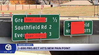 I-696 project hits new pain point with traffic shift