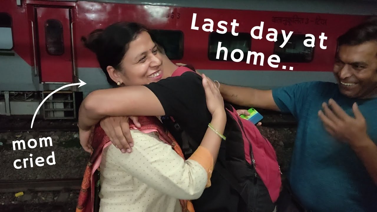 LAST DAY AT HOME! | Leaving For Hostel | Saying Good Bye to Family!❤️ *mom cried*