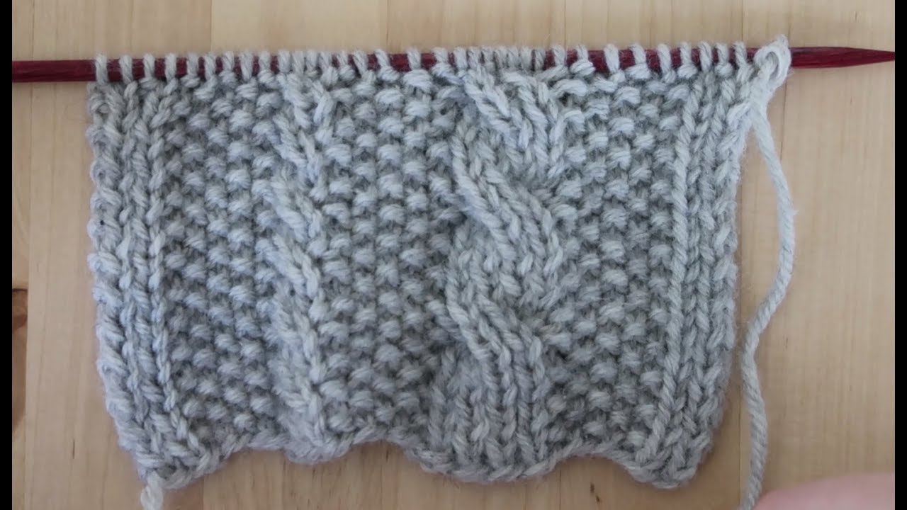 الضفائر المتماثلة على الوجهين - 020 - نقشات التريكو