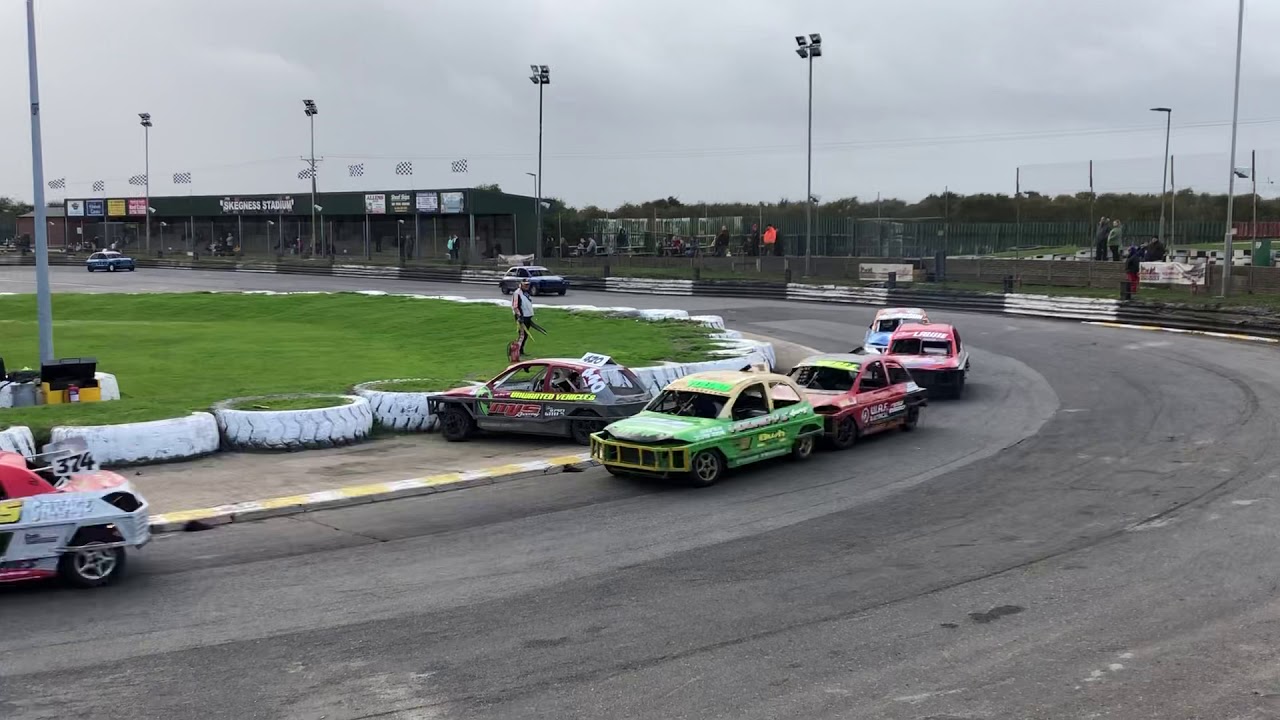 1300 stock cars Heat 1 Skegness raceway 20/10/19 YouTube