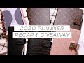 2020 PLANNER RECAP | feat LV, HOBO COUSIN, STALOGY & MORE | COLLAB WITH RANAPLANS