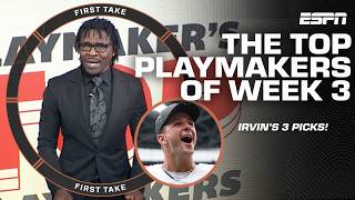 Full Michael Irvin's TOP PLAYMAKERS of Week 3 of the NFL season 🏈 | First Take Update