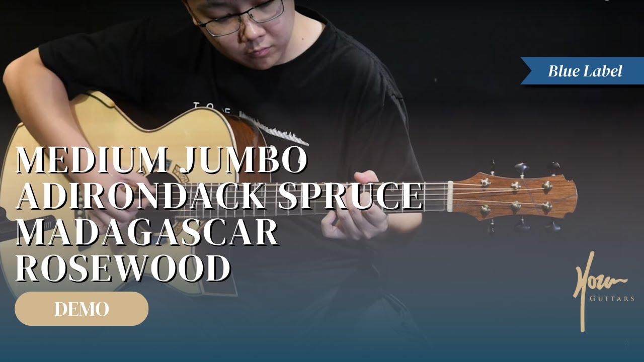 HOZEN GUITARS | BLUE LABEL | MJ Adirondack Spruce Madagascar