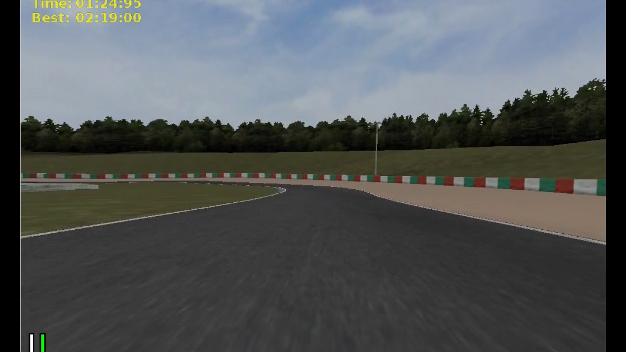 DDPG on TORCS (wheel2 track, modified reward function)