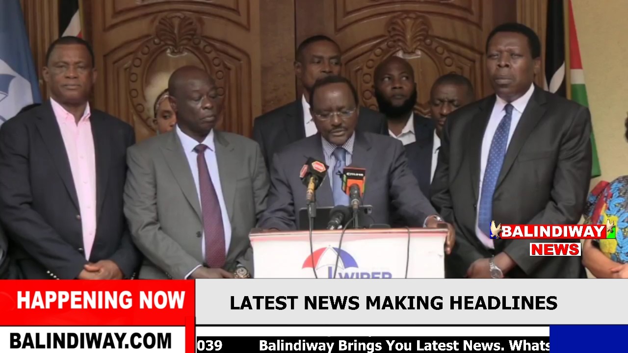 LIVE: Gachagua, Kalonzo and other united opposition leaders addressing the Nation Now!