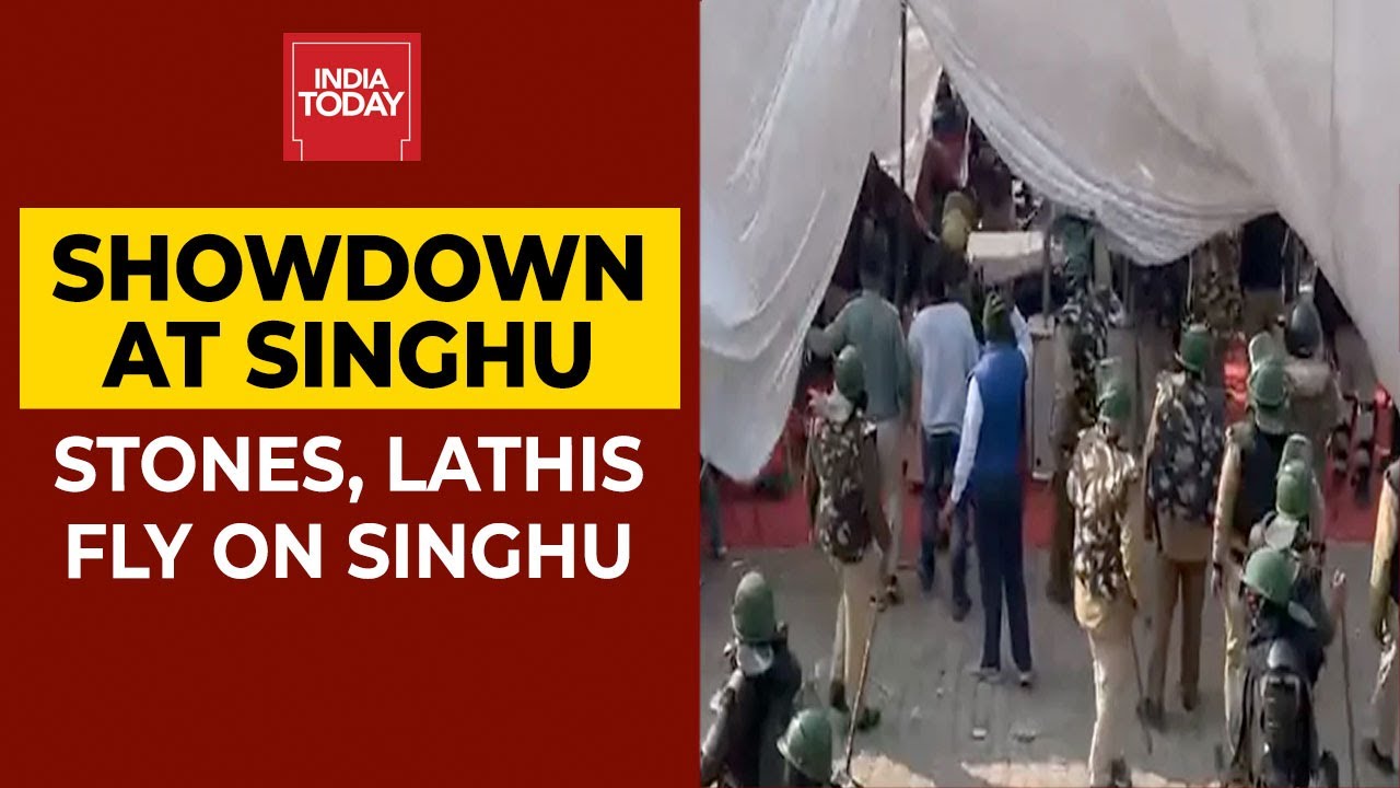 Stones, Lathis Go Flying On Singhu Border| Farmers' Protest | Ground Report From Aneesha Mathur