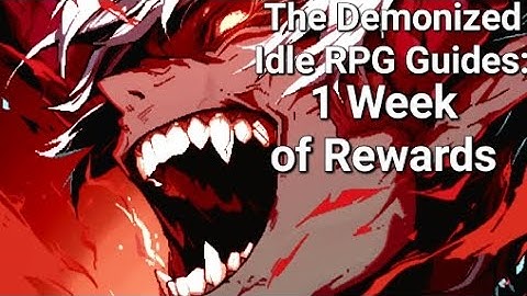 Weekly Progress Part 1! - The Demonized Idle RPG