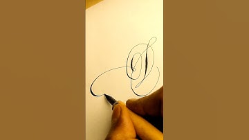 Master CALLIGRAPHY Artist Shares Top D Letter Techniques! #calligraphy #moderncalligraphy