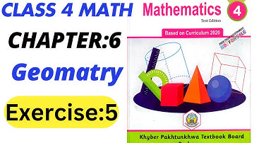 class 4 math new course chapter 6 geomatry Exercise 5 | 4th class math unit 6 geomatry |mathematics