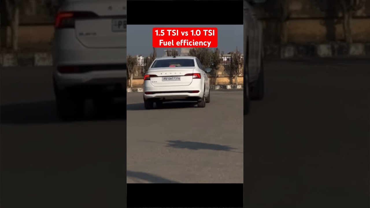Slavia Virtus 1.0 TSI AT vs 1.5 TSI AT Fuel Efficiency | What to choose? 