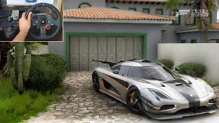 Koenigsegg One:1 - Forza Horizon 5 | Logitech g29 gameplay