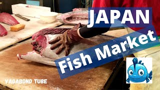 Fish Market Nagoya , Japan -Amazing Live Fish Cutting/জাপানের মাছ বাজার