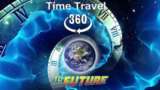 VR 360 Time travel 500 years into the future from space for virtual reality and oculus quest