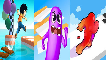 Blob Runner 3D vs Wacky Run vs Shortcut 3D lvl up - Gameplay Walkthrough android ios