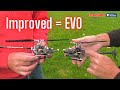 New and improved  omp hobby m1 evo rc helicopter  flying in strong wind and crash testing