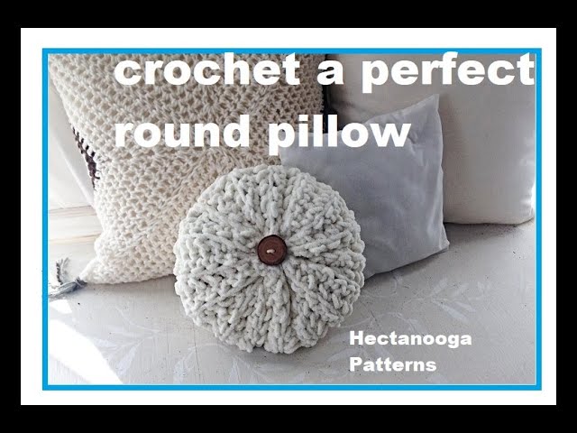 Easy Round Crochet Pillow, DIY Crochet Pillow Easy
