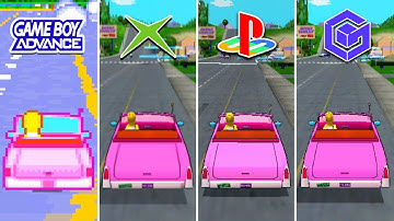 The Simpsons Road Rage (2001) PS2 vs Xbox vs GameCube vs Game Boy Advance (Which One is Better!)