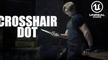 How To Make A Simple Crosshair Dot in Unreal Engine 5 Tutorial | Resident Evil Series #Part4