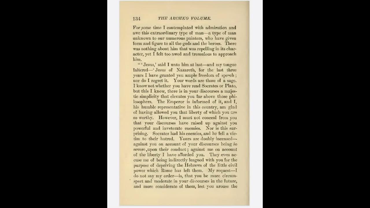 Pontius pilate s official report to tiberius caesar about jesus christ