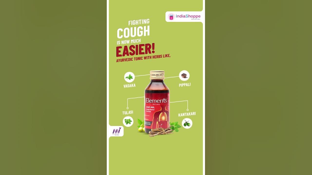 Elements Wellness COFNIL syrup cures cough (no added sugar so it is