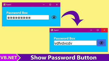 How to Make a Show Password Button in VB.NET || With Eye Icon || 2021. in Tamil.