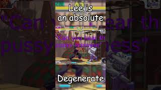 LEE IS A DEGEN!! #thirdstrikethursdays  #mrleegaming12  #gaming #streetfighter #clips #shorts