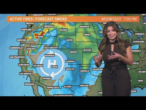 Wildfires tear through forests on the West Coast - YouTube