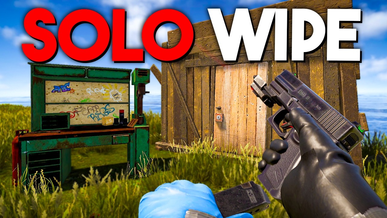 RUSHING T3 WORKBENCH BEFORE BASE | Solo Rust