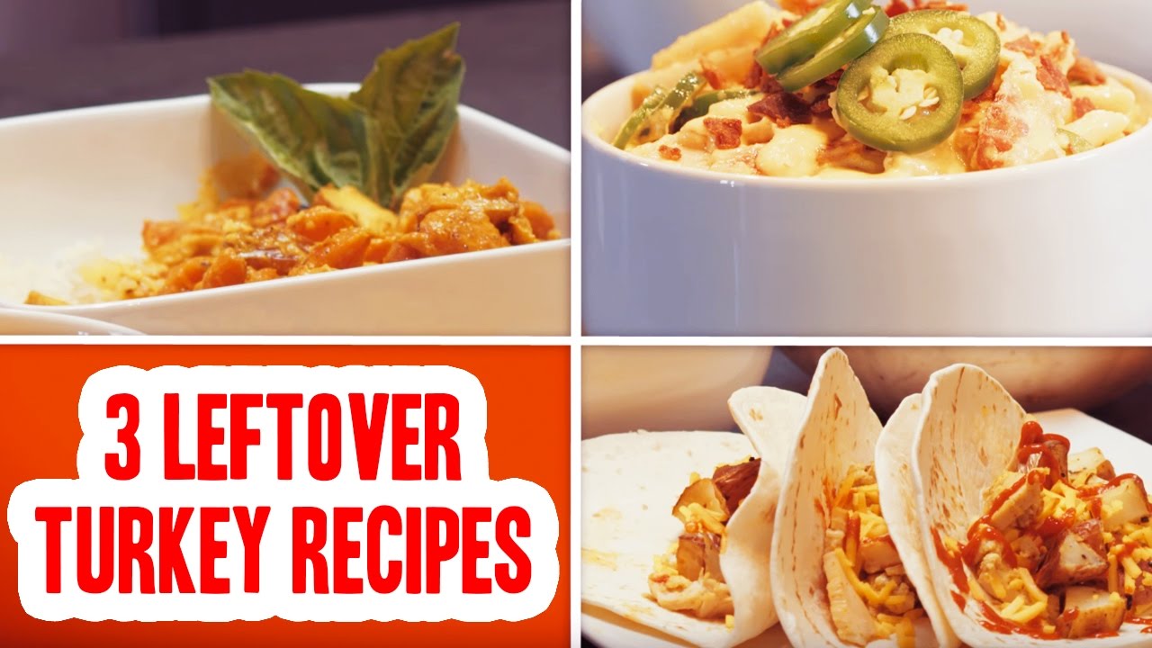 3 Ways to Use Leftover Turkey - YouTube