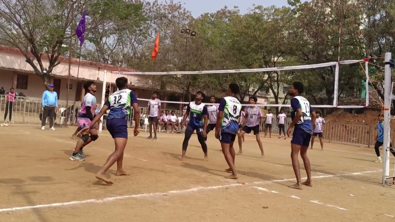 KHAMMAM 🆚 MEDHAK 2ND SET TELANGANA STATE LEVEL VOLLEYBALL TOURNAMENT IN VEMULAVADA 