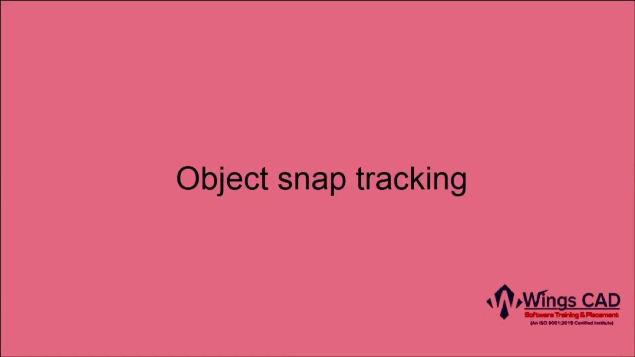 Autocad | Object Snap tracking - YouTube