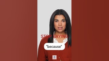 Stop Saying BECAUSE! #english #shorts #learning #learnenglish