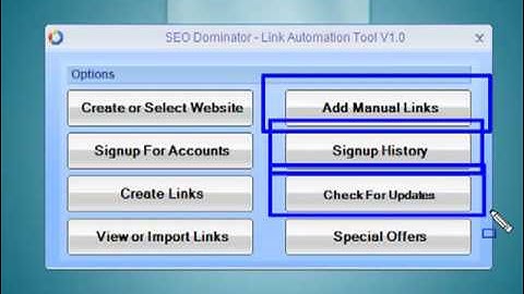 Google SEO Link Dominator p4 - Manual Links and Link export