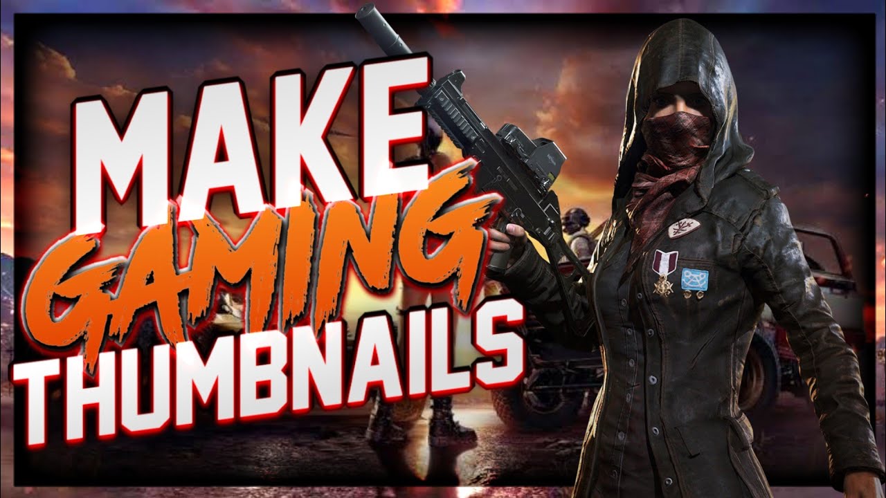 Make gaming thumbnails on android - YouTube