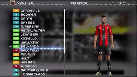 The faces of the players Nice pes 13