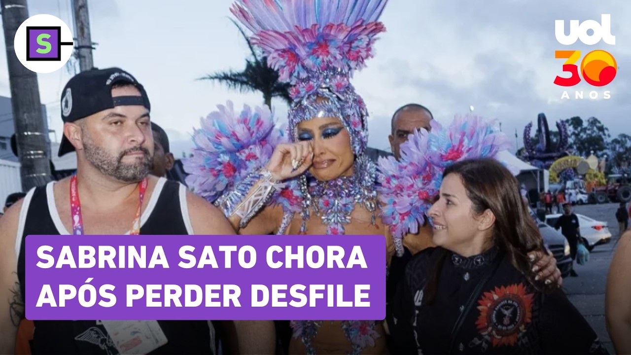 Sabrina Sato chora após perder Desfile das Campeãs pela Gaviões