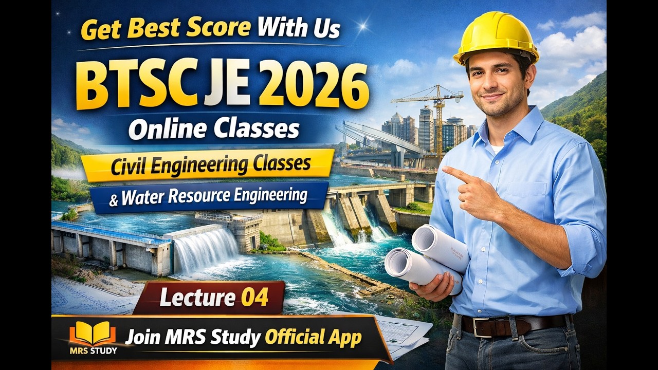 BTSC JE 2026 Online classes | Civil Engineering classes By Amresh Sir ...