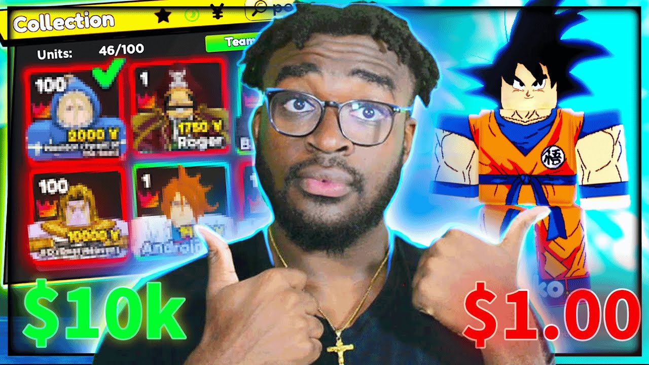 1 VS 10,000 Anime Adventures Accounts Roblox YouTube