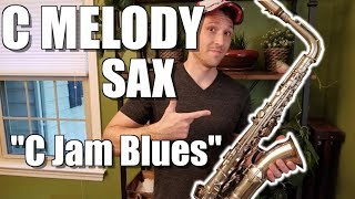 Miniatura de vídeo de ""C Jam Blues" on C MELODY SAX!!"