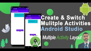 How to switch activity using INTENTS in android studio | Use Intents to Change to New Activity