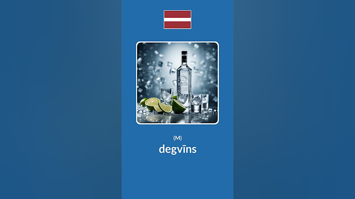 Alcohol in Latvian #learnlatvian