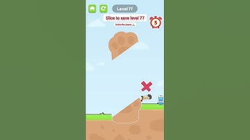 Slice to save/level 77 | funny game 2023 | new Android game 2023 #shorts #gaming #funny #trending