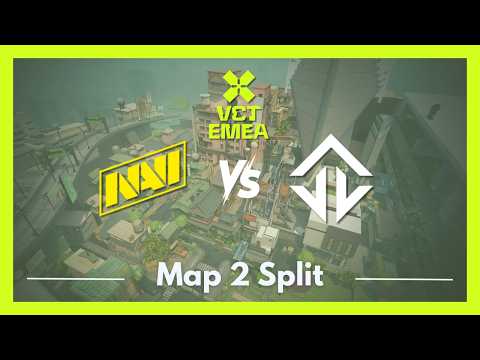 NAVI vs JL | VCT EMEA Stage 2 Playins | Map 2 Split