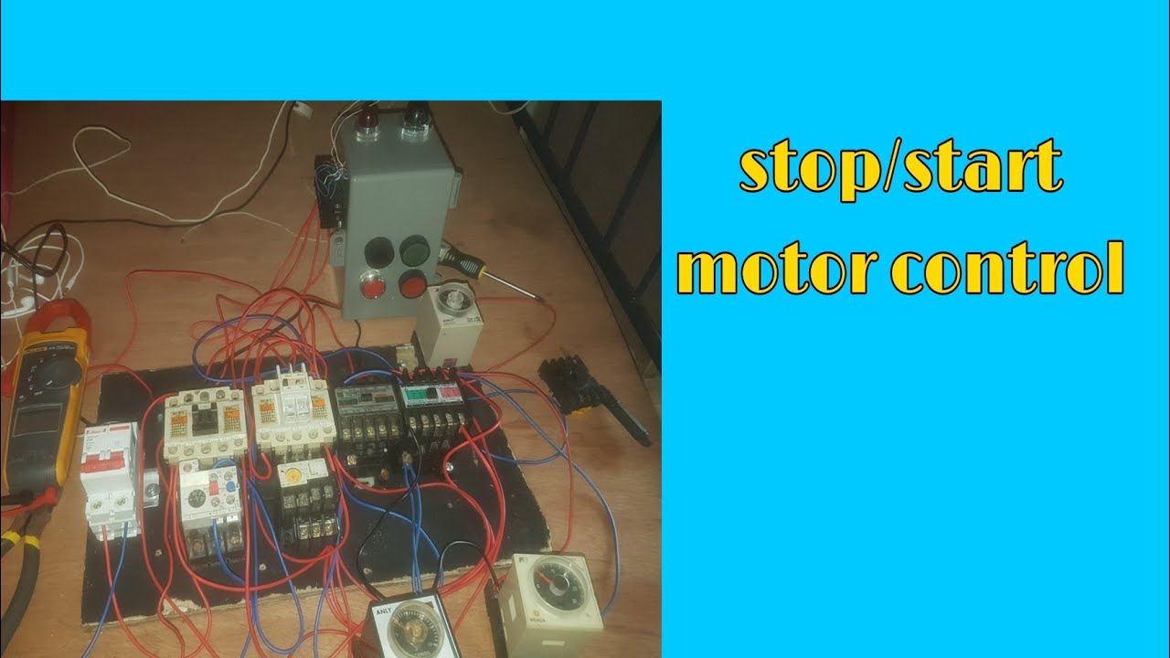 start/stop motor control - YouTube