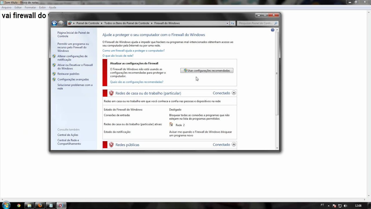 como liberar firewall do windows - YouTube