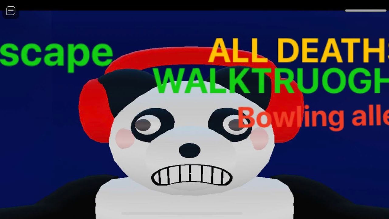 Escaping Insane Bowling Alley Obby New (UPDATE) Version Walktrough All Deaths All Jumpscares