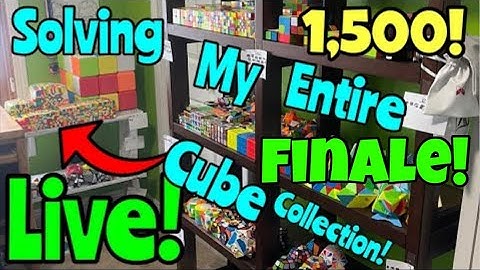 Solving My ENTIRE Cube Collection! (FINALE!) 🤯🔥 | Cubing With Jagger #rubikscube #cubing #live